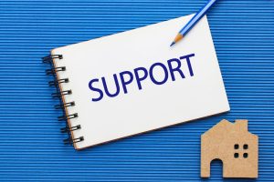 リングメモにSUPPORT書かれた画像