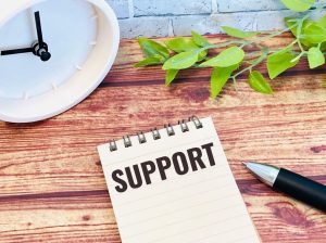 サポートイメージ画像01（メモと緑）